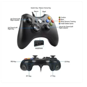 Controle Xbox 360 Com Fio USB Para Console e PC/Notebook - Compatível com Windows - Imagem 2