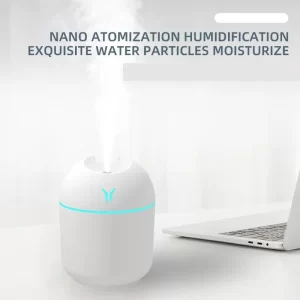 250ML USB Mini Air Humidifier Aroma Essential Oil Diffuser For Home Car Ultrasonic Mute Mist Maker Diffuser with LED Color Lamp - Imagem 5