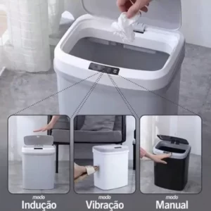 Lixeira Inteligente Premium com Sensor de Movimento - Abertura Automática e Silenciosa - Imagem 1