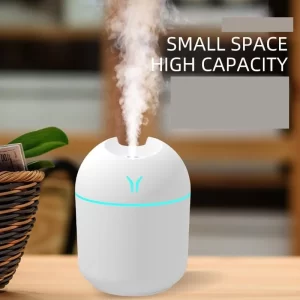 250ML USB Mini Air Humidifier Aroma Essential Oil Diffuser For Home Car Ultrasonic Mute Mist Maker Diffuser with LED Color Lamp - Imagem 2