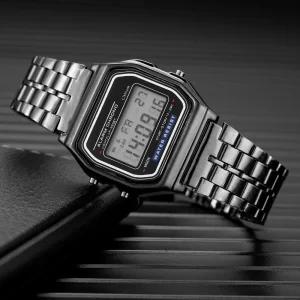 Relógio Masculino e Feminino Digital Gold - Estilo Casual Premium com LED - Imagem 1