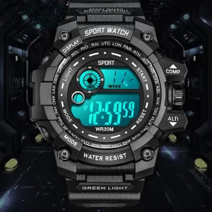 Relógio Masculino Digital Sport Militar - Resistente ao Choque e À Prova D'água - Imagem 4