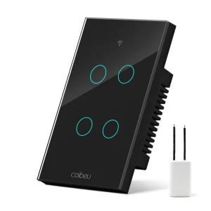 Interruptor Inteligente Touch Wi-Fi 1 2 3 4 Teclas – Painel de Vidro – App Tuya e Alexa - Imagem 11