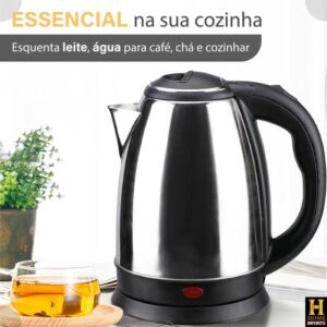 Chaleira Elétrica Portátil De Aço Inoxidável Com Desligamento Automático Para Café Chá Agua Linha Premium - Best - Imagem 3