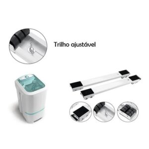 Base Suporte Com Rodinhas Para Geladeira Fogão Maquina De Lavar Sofá Móvel - Jodi - Imagem 2
