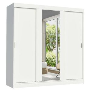 Guarda-Roupa Casal Madesa Reno 3 Portas de Correr com Espelho - Imagem 2