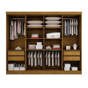Guarda Roupa Casal Hera MDF 8 Portas e 4 Gavetas Rufato - Imagem 3