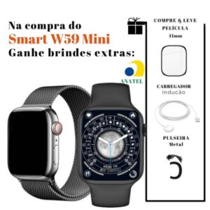Smartwatch Smart 41mm Series 9 Relógio Inteligente Feminino Pulseira de metal - 01Esporte - Imagem 2