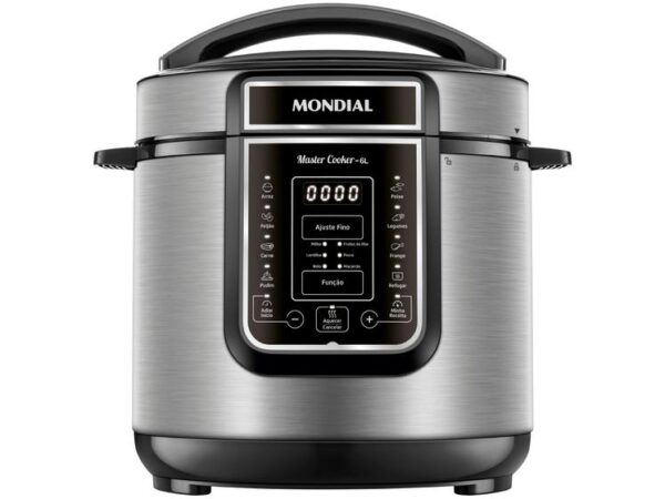 Panela de Pressão Elétrica 6L Mondial Digital Master Cooker PE-60-6L-I