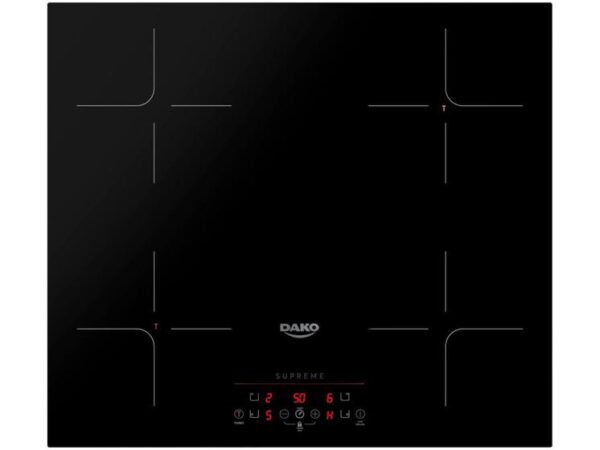 Fogão Cooktop De Indução 4 Bocas Dako Supreme Preto 220v
