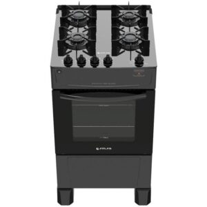 Fogão 4 Bocas Com Mesa de Vidro Atlas Mônaco Top Glass Bivolt - Imagem 1