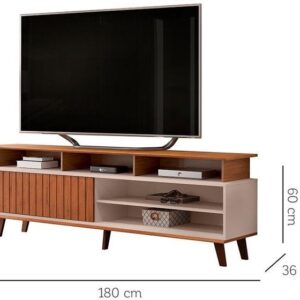 Rack para TV até 70" 1 Porta DJ Móveis Flow - Imagem 3