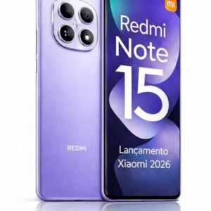 Smartphone Xiaomi Redmi Note 15 4G 256GB 8GB mais 8GB Lançamento 2026 Câmera 108MP 20MP AMOLED 120Hz FHD plus Celular com Design Premium Água e Poeira - Imagem 1