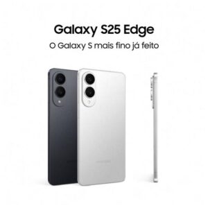 Smartphone Samsung Galaxy S25 Edge 512GB Titânio Prata 5G 12GB RAM 6,7" Câm. Dupla + Selfie 12MP - Imagem 2