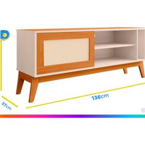 Rack para TV até 50" 1 Porta EDN Móveis Cayman - Imagem 4