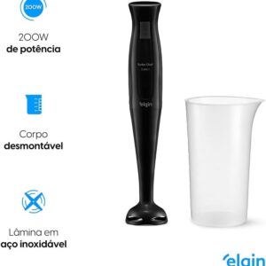 Mixer Vertical Turbo Chef Elgin 3 em 1 200W Preto 220v - Imagem 10