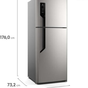 Geladeira Electrolux Frost Free 431L Efficient AutoSense Duplex Inox Look (TF70S) 127V - Imagem 2