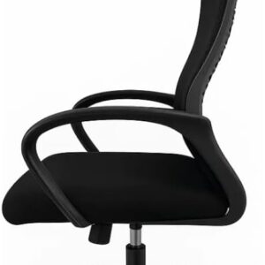 Cadeira de Escritório Ergonômica Ajustável com Apoio de Cabeça (Preto) - Imagem 1