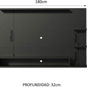 Painel para TV até 60 Polegadas Madesa Alfa - Imagem 3