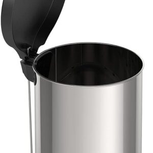 Lixeira com Pedal New Tramontina em aço inox 12 L | com Acabamento Polido - Imagem 4