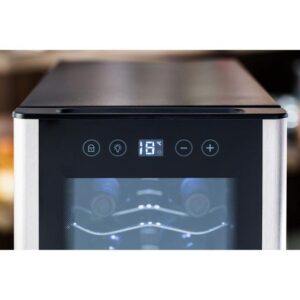 Adega de Vinho Climatizada Electrolux 12 garrafas Uma Porta Acabamento em Alumínio (ACB12) - Imagem 3