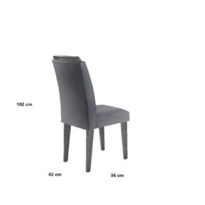 Mesa Alvorada 180 Tp Mdf Vidro canto Reto 6 Cadeiras Rufato - Imagem 4
