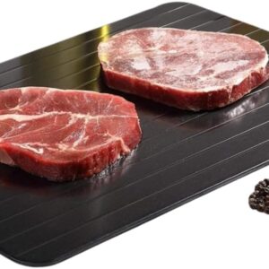 Tábua Descongeladora Rápida para Carnes e Alimentos | Descongela Naturalmente Sem Energia | Placa de Alumínio com Alta Condução Térmica | Prática, Segura e Reutilizável - Imagem 1