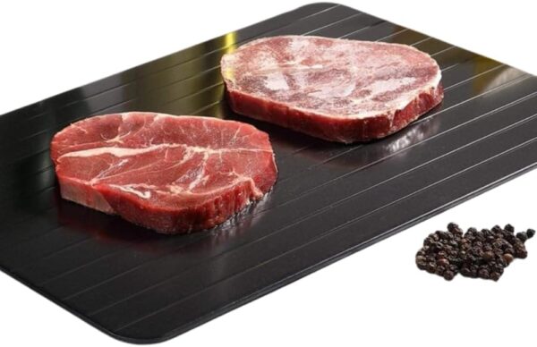 Tábua Descongeladora Rápida para Carnes e Alimentos | Descongela Naturalmente Sem Energia | Placa de Alumínio com Alta Condução Térmica | Prática, Segura e Reutilizável