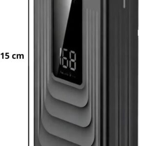 Power Bank 20.000mAh com 4 Conectores, Display Digital e Carregador Portátil para Celular e Tablet, Bateria Externa Recarregável para Viagem, Trabalho, Estudo e Uso Diário, Preto - Imagem 2
