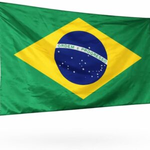 Bandeira Do Brasil Oficial - Diversos Tamanhos E Tecidos (CHIFFON, 2,00X1,50) - Imagem 5