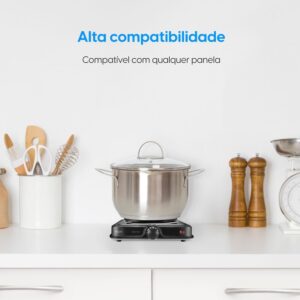 Fogão Elétrico Portátil Cooktop Elgin Single Cook 1 Boca - 220V - Imagem 5