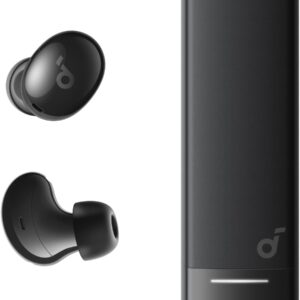 soundcore A30i da Anker, Fone de Ouvido Bluetooth 5.4 Sem Fio, com Cancelamento de Ruído Ativo, Design Tipo Batom, Compacto e Leve, 15H de Reprodução com ANC Ligado, IP54, fone TWS, Buds, Preto - Imagem 1