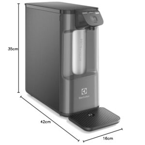 Purificador de Água Electrolux Elétrico Bivolt | PE12G, Gelada Fria e Natural, Painel Touch, Filtro refil 6 meses ou 3000l, Compacto, Eletronico placa, grafite - Imagem 5