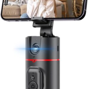 Suporte Celular com Rastreamento Automático de Movimento e Rosto, Rotação de 360° Automática, Segue Seus Movimentos, Tripé Estabilizador Celular Câmera Inteligentecom, Com Controle Remoto, Lives - Imagem 1