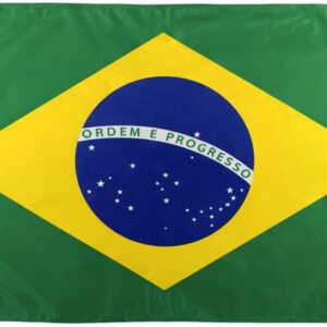 Bandeira Do Brasil Oficial - Diversos Tamanhos E Tecidos (CHIFFON, 2,00X1,50) - Imagem 1