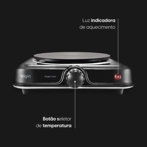 Fogão Elétrico Portátil Cooktop Elgin Single Cook 1 Boca - 220V - Imagem 6