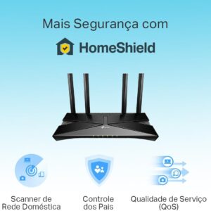 Roteador TP-Link Archer AX53 WiFi 6 Gigabit Dual Band AX3000 porta Gigabit 4x antenas Easy & Mesh One Mesh - Imagem 7