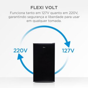 Frigobar Preto 93L Inverter Bivolt Midea - Imagem 7