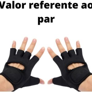 Luva Academia Esporte Treino Musculação Exercícios Neoprene Ajustável Unissex P-GG - Imagem 2