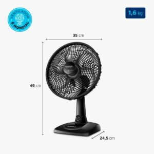 Ventilador de Mesa MONDIAL Super Power 30cm, Preto | 60W, 220V, VSP-30-B - Imagem 2