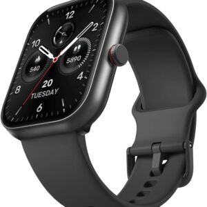Bettdow SmartWatch, relogio smartwatch com 1.91" Ecrã tátil e Alexa, à prova d'água IP68, relogio feminino e masculino com 100+ Modos Esportivos Faz e Recebe Ligações(preto) - Imagem 1