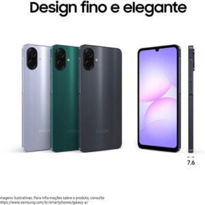 Celular Samsung Galaxy A07 128GB, 4GB, Câm. 50MP, Tela 6.7"- Violeta - Imagem 7