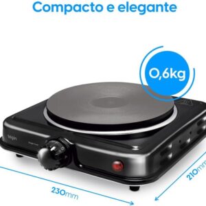 Fogão Elétrico Portátil Cooktop Elgin Single Cook 1 Boca - 220V - Imagem 3