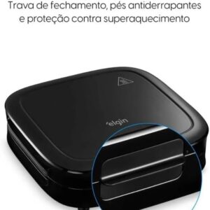 Sanduicheira Elgin Duo Time, Preto | 42san, 800w, 127v - Imagem 5