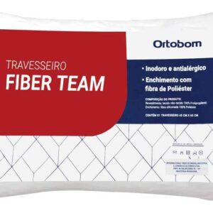Kit Travesseiro Ortobom Fiber Team | 04 Peças, Antialérgico, com Fibra Siliconizada - Imagem 2