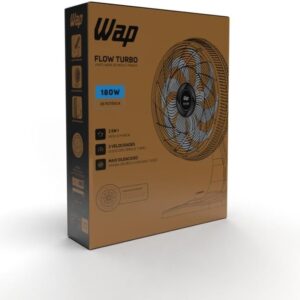Ventilador WAP Mesa e Parede, 50cm, 127V | 2 EM 1, FLOW TURBO ECO, 8 PÁS, 180W - Imagem 7