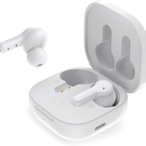 Qcy Fone De Ouvido Sem Fio T13 TWS Bluetooth 5.1 Com 4 Microfones Controle De Toque IPX5 À Prova d'Água 40 Horas De Tempo De Reprodução, Branco - Imagem 4