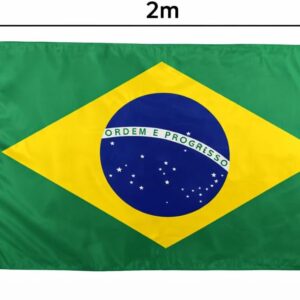 Bandeira Do Brasil Oficial - Diversos Tamanhos E Tecidos (CHIFFON, 2,00X1,50) - Imagem 3