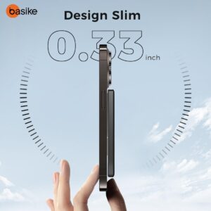 Basike Power Bank, 5000mAh Carregador Ultrafino e Portátil Universal por Indução, PD20W Carregamento Rápido, Compatível com MagSafe, 1 Saída USB C (Cinza, 5000mAh) - Imagem 2