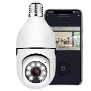 Câmera Segurança IP Lâmpada WiFi Full HD 1080p com Visão Noturna Infravermelho 1080P, Yoosee, Bivolt, Detecção de Movimento, Áudio Bidirecional, Prova D'água Giratória - Imagem 5